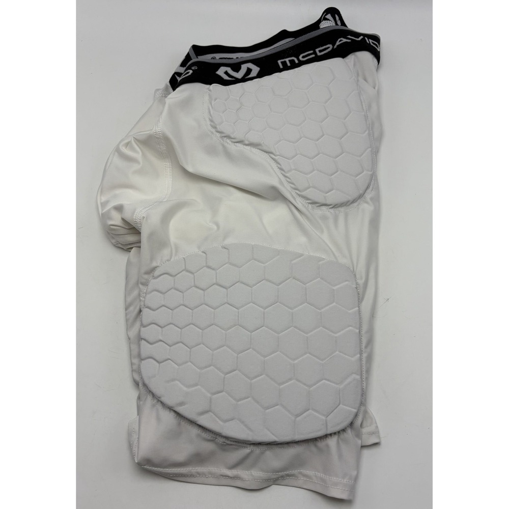 McDavid Hex Padded Compression Shorts Mens Medium White Athletic Football